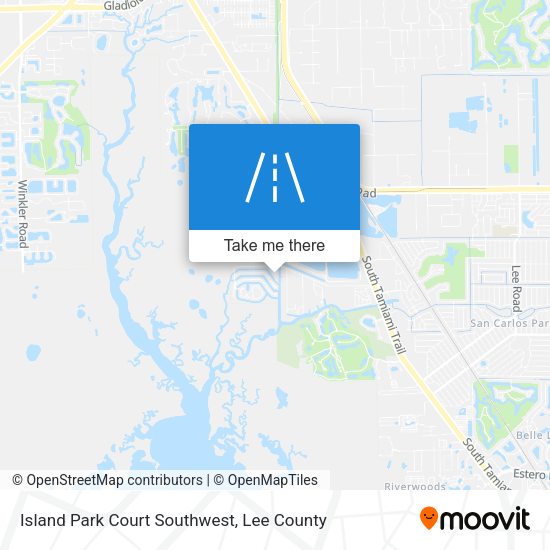Island Park Court Southwest map