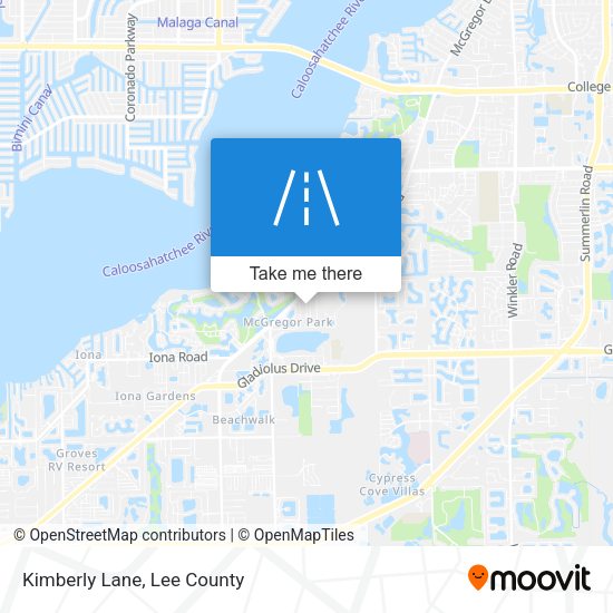 Mapa de Kimberly Lane
