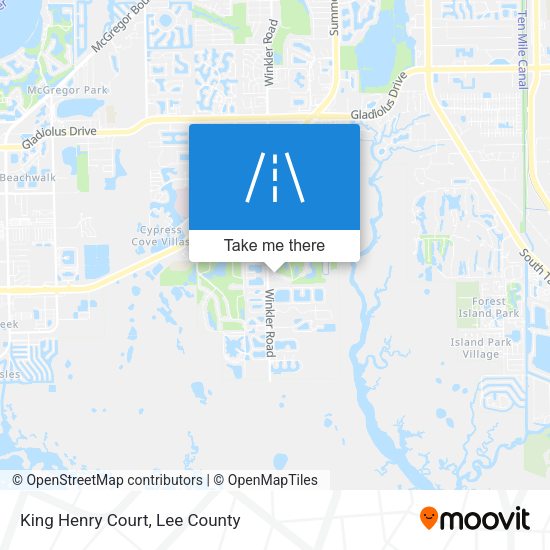 Mapa de King Henry Court