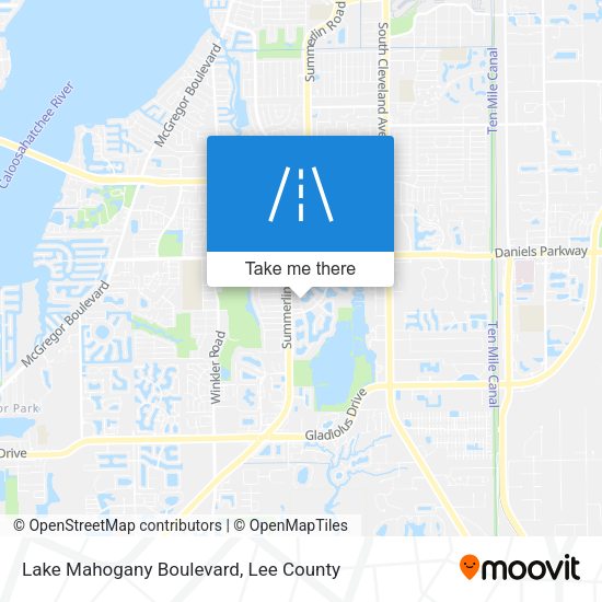 Lake Mahogany Boulevard map