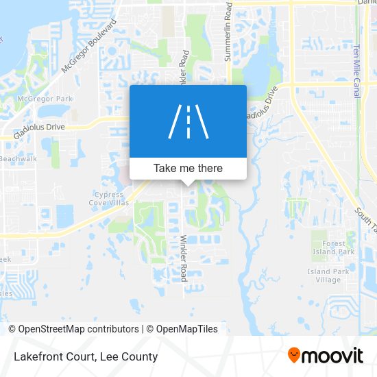 Mapa de Lakefront Court
