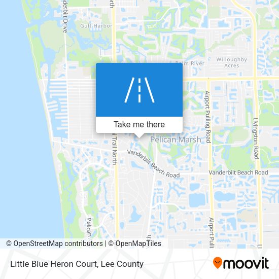 Little Blue Heron Court map