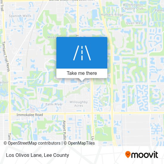 Los Olivos Lane map