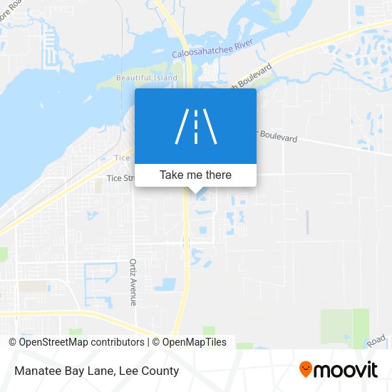 Manatee Bay Lane map
