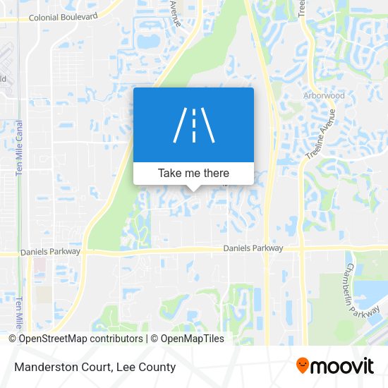 Mapa de Manderston Court
