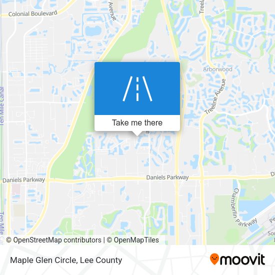 Maple Glen Circle map