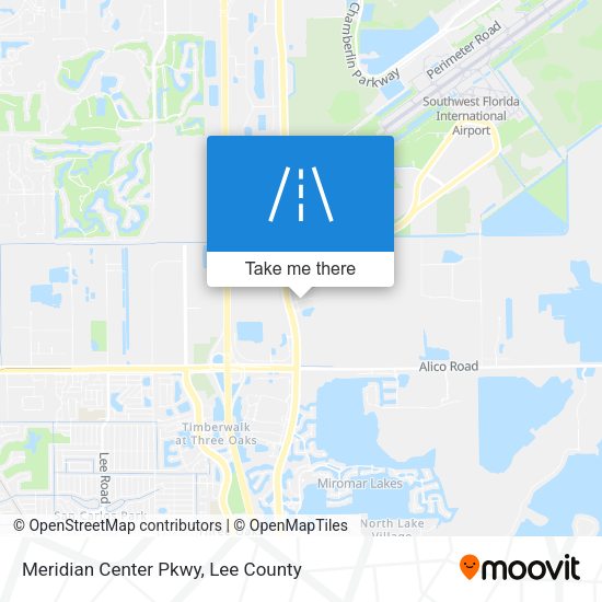 Meridian Center Pkwy map