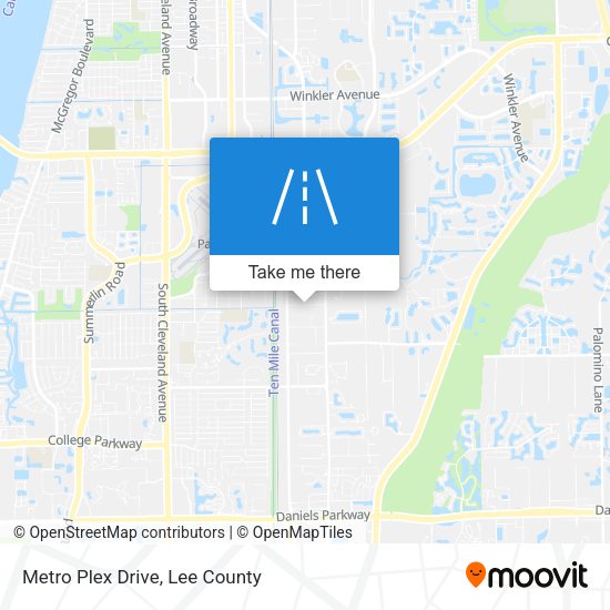 Mapa de Metro Plex Drive