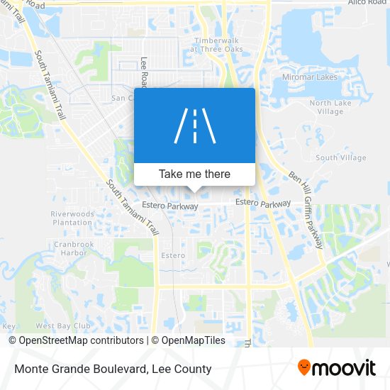 Mapa de Monte Grande Boulevard
