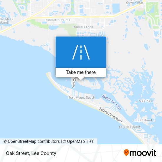 Mapa de Oak Street