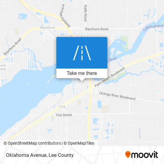 Mapa de Oklahoma Avenue