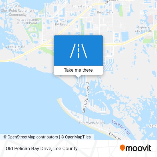 Old Pelican Bay Drive map