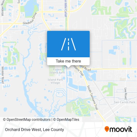 Orchard Drive West map