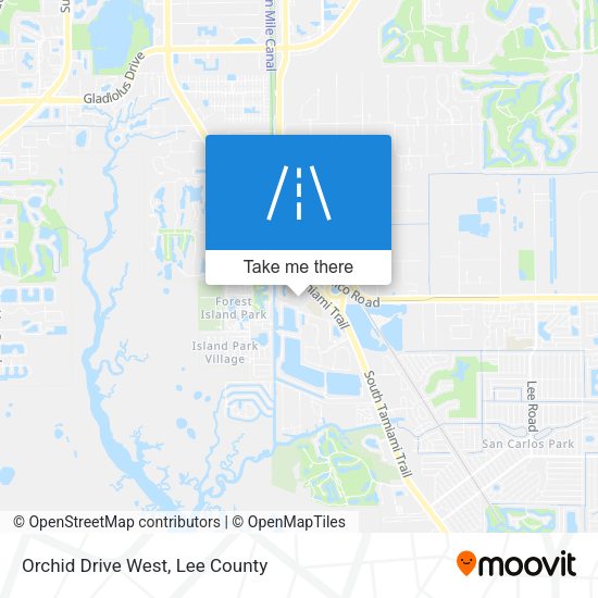 Orchid Drive West map