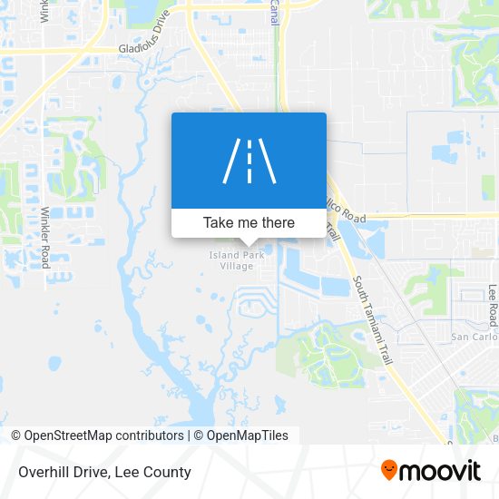 Mapa de Overhill Drive