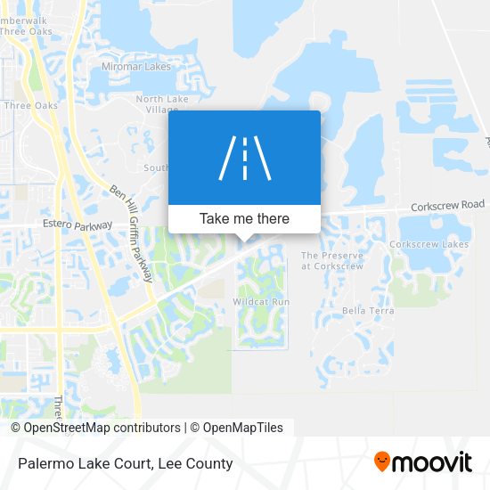 Palermo Lake Court map