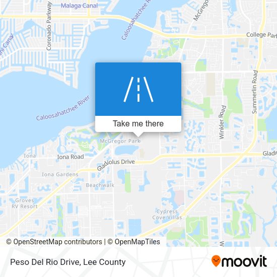 Peso Del Rio Drive map