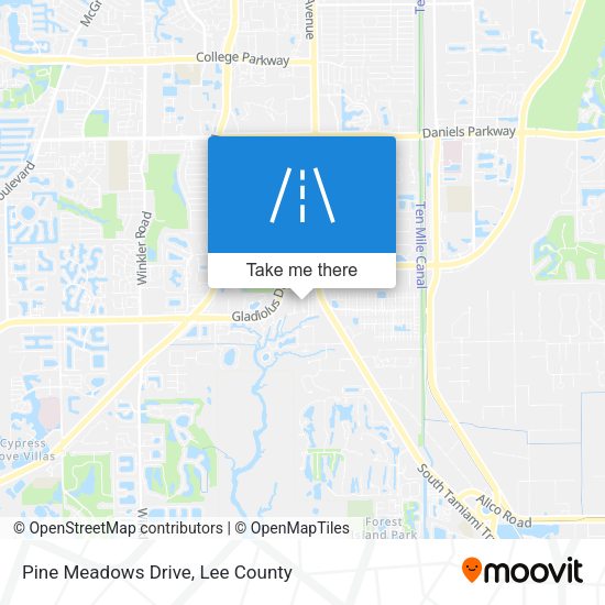 Pine Meadows Drive map