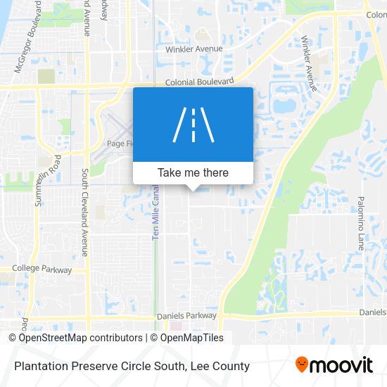 Plantation Preserve Circle South map