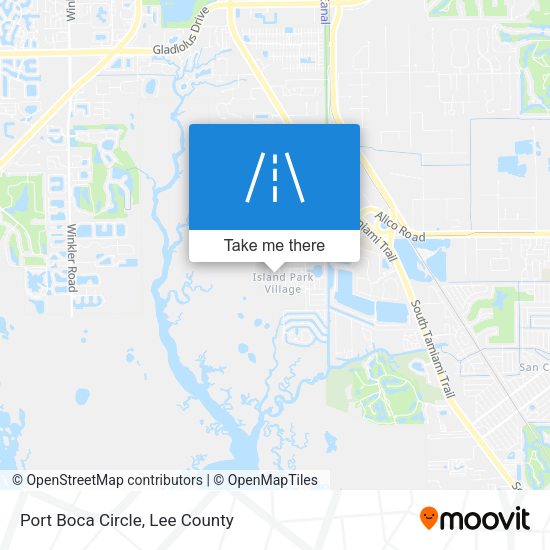 Port Boca Circle map