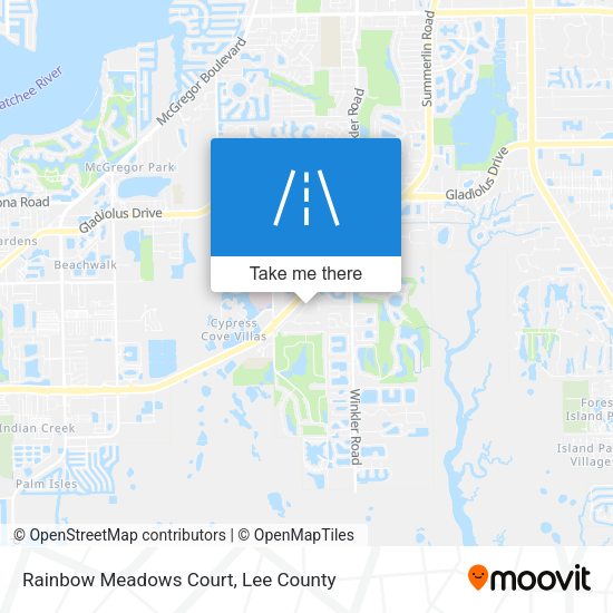 Rainbow Meadows Court map