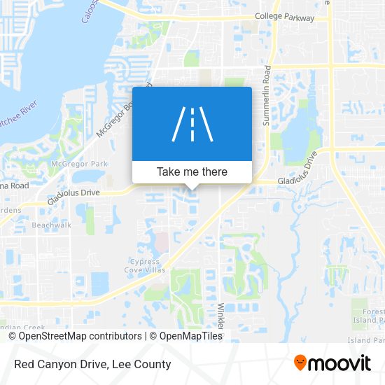 Red Canyon Drive map