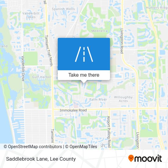 Saddlebrook Lane map