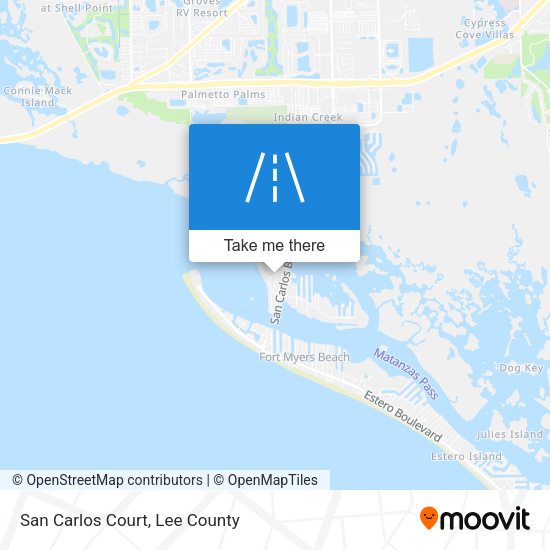 San Carlos Court map