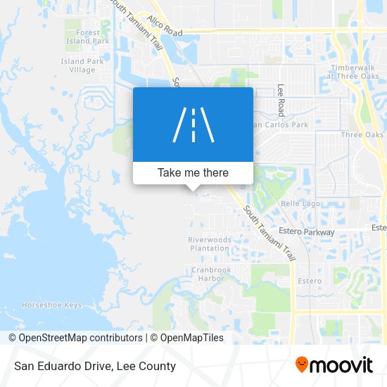 Mapa de San Eduardo Drive