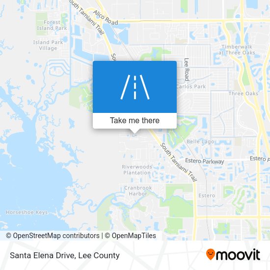 Santa Elena Drive map