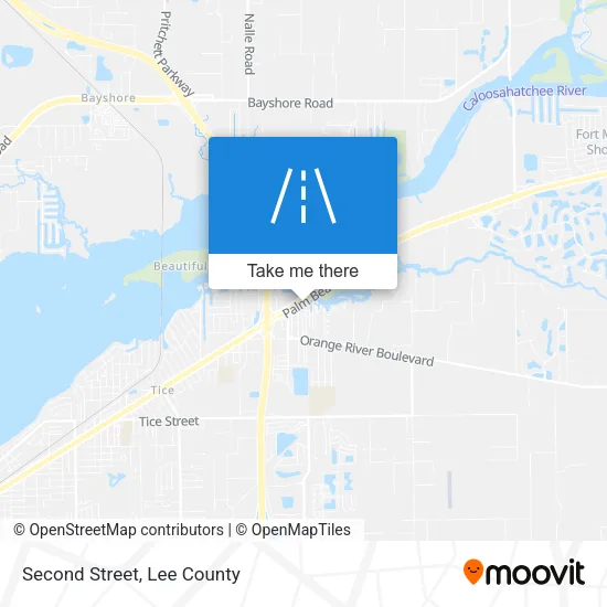 Second Street map