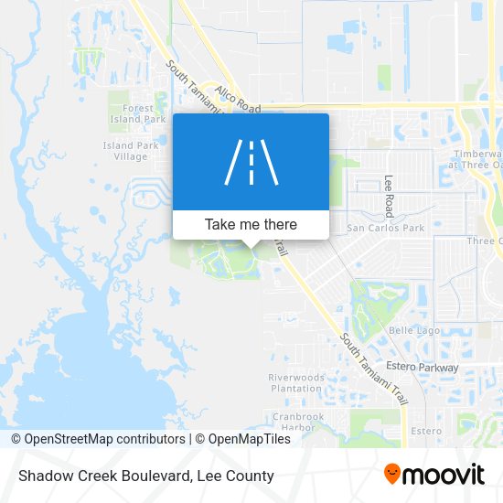 Mapa de Shadow Creek Boulevard