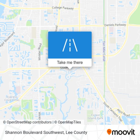 Mapa de Shannon Boulevard Southwest