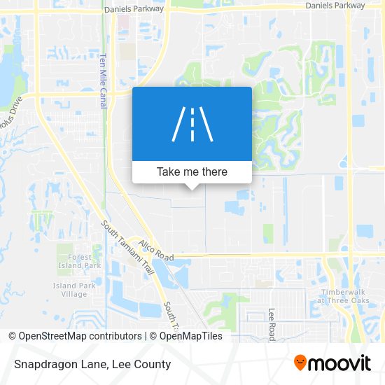 Mapa de Snapdragon Lane