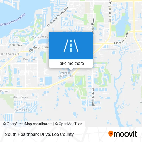 Mapa de South Healthpark Drive