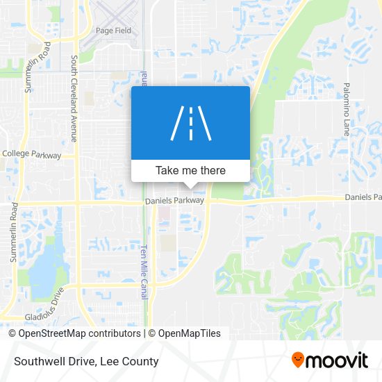 Mapa de Southwell Drive