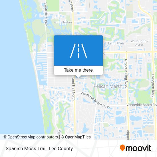 Spanish Moss Trail map