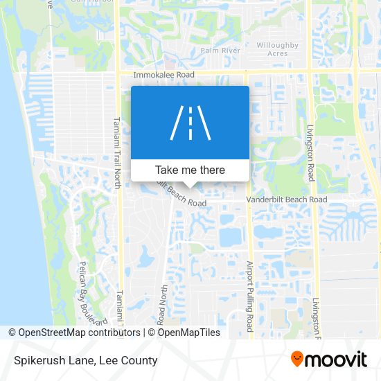 Mapa de Spikerush Lane