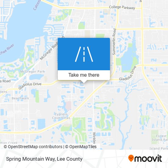 Spring Mountain Way map