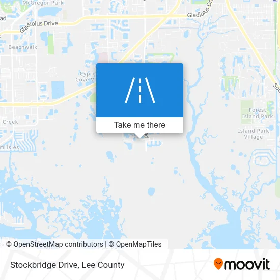 Stockbridge Drive map