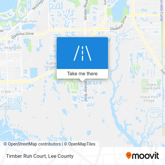 Timber Run Court map