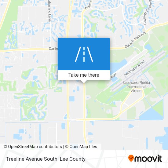 Treeline Avenue South map