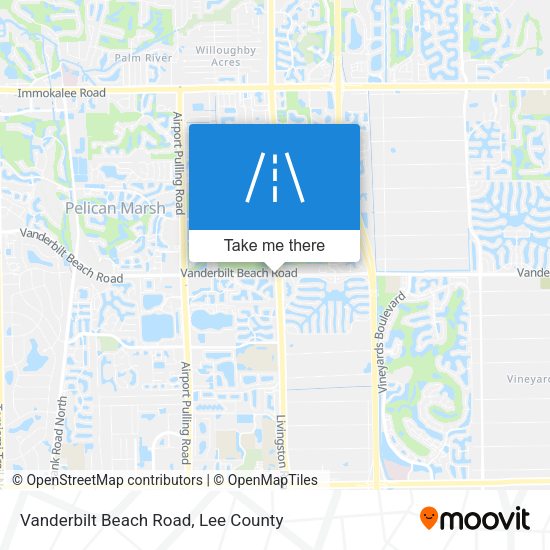 Mapa de Vanderbilt Beach Road