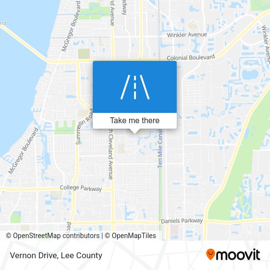 Mapa de Vernon Drive