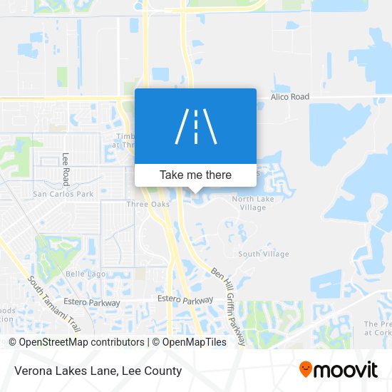 Verona Lakes Lane map