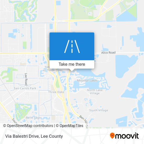 Via Balestri Drive map