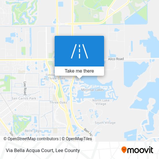 Via Bella Acqua Court map