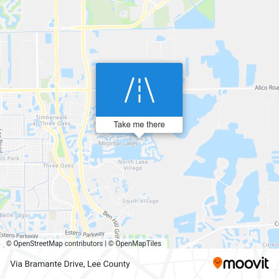Mapa de Via Bramante Drive