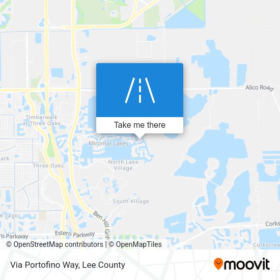 Via Portofino Way map