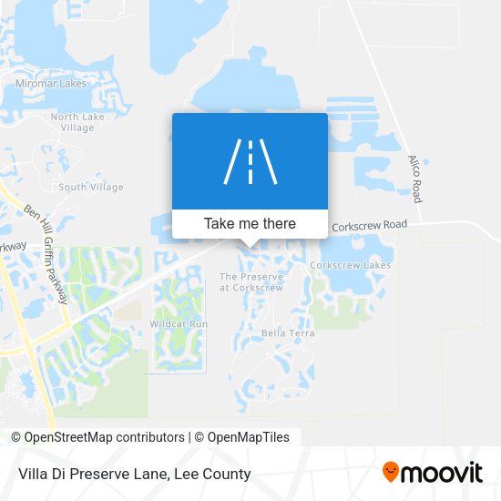 Villa Di Preserve Lane map